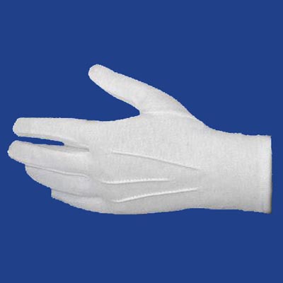 Diplomaosztóra ünnepi alkalmakra elegáns férfi fehér pamut kesztyű  3 méretben